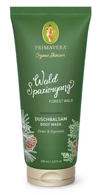 Primavera Waldspaziergang Duschbalsam 200ml -Sanfte Reinigung, Frischer Waldduft
