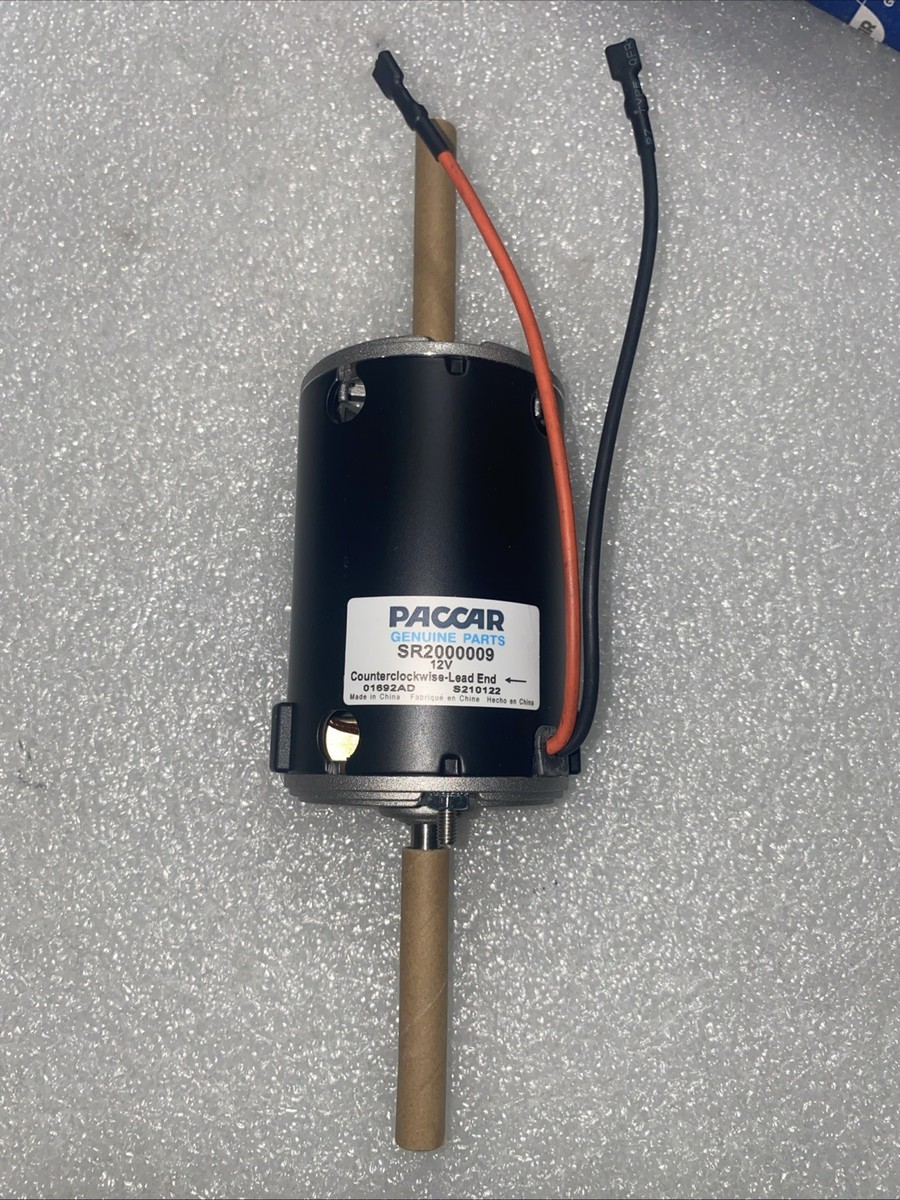SR2000009 For Paccar Blower Motor Dual Shaft 12 Volt Kenworth