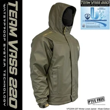 Vass 220 Winter Lined Jacket - KHAKI - Waterproof 12000 Hydrostatic Head Rating