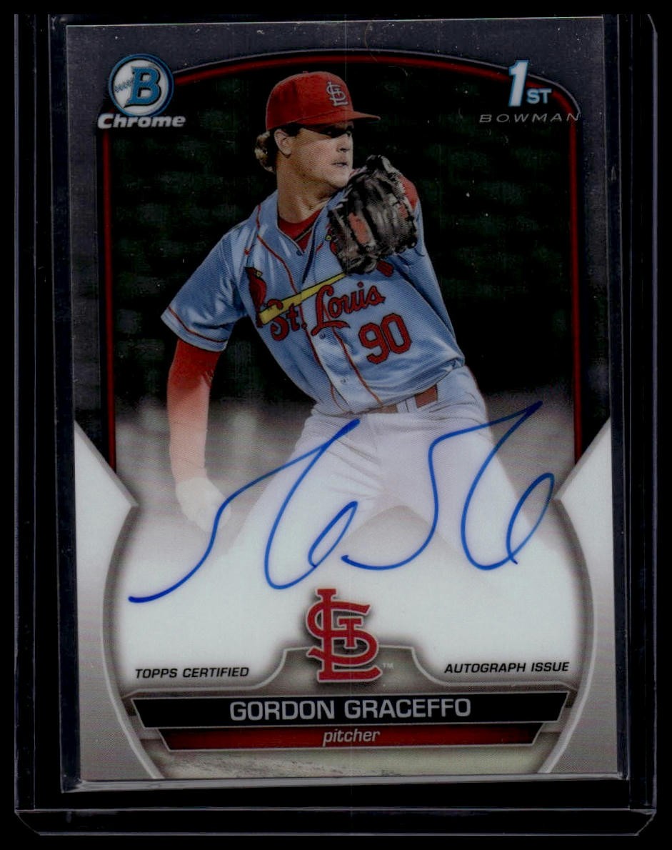 2023 Bowman Chrome #CPA-GGO Gordon Graceffo Prospect Autographs