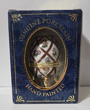 My Treasure Genuine Porcelain Hand Painted Fabulous Egg