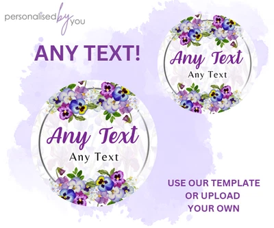 PERSONALISED BY YOU PERSONALISED CUSTOM ROUND PRINTED STICKERS LOGO LABELS BUSINESS WEDDING BIRTHDAY