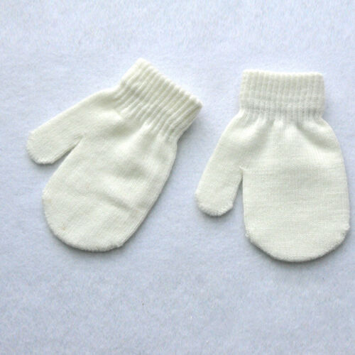 1 Paar Winter Einfarbig Strickhandschuhe Warme Handschuhe Voll Finger Kleinki < - Bild 10 von 25