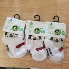 Lot 3 New Disney Baby Boy Socks Cute Cizy And Comfy 0 - 12 Months NWT  M - 1 