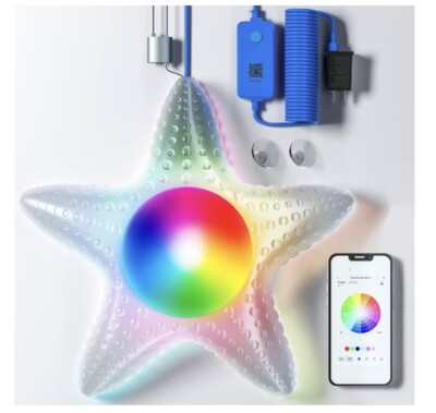 LED Pool Lights IP68 W/App Control 10W RGB Music Sync Color 
