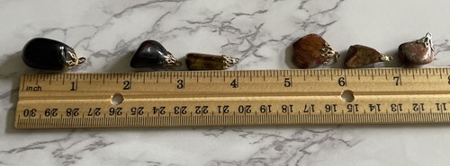 Polished Stones Assorted Rock Pendants Lot ZZ-6 - Picture 2 of 6