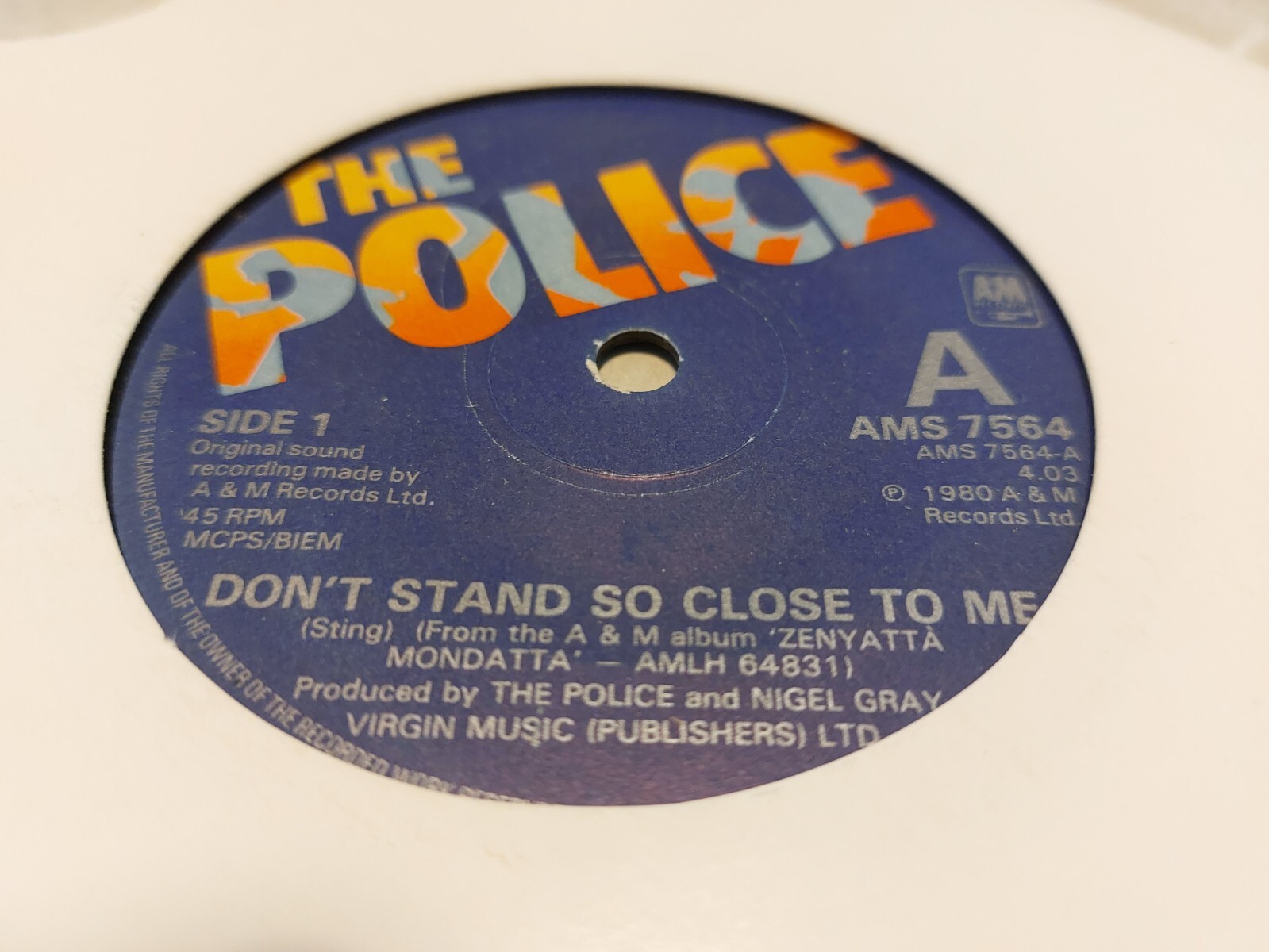 THE POLICE * DON'T STAND SO CLOSE TO ME * 7