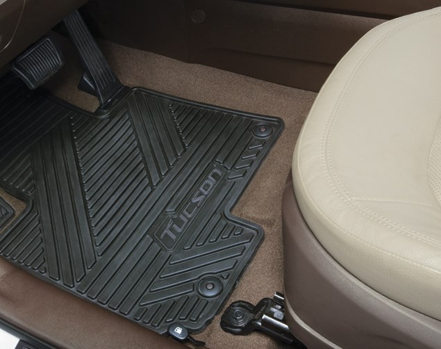 OEM 20142015 Hyundai Tucson ALLWEATHER FLOOR MATS (4PC SET, BLK