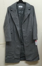 Helene Berman Wool Blend Edge To Edge Coat Size 16 {z61}