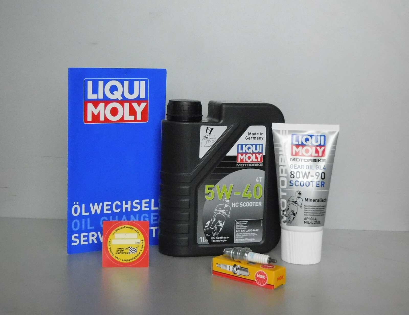 Maintenance Set Peugeot New Vivacity 50 Oil Spark Plug Service Oil Change