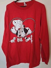Vintage 90s 101 Dalmatians L/s T-Shirt Disney Men  s Medium/Large Single Stitch