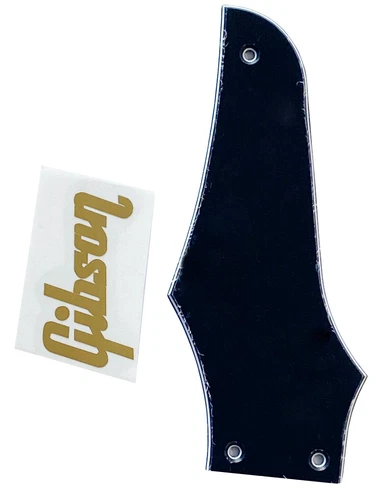 New 3 Ply Black Fit Gibson Firebird "Logo"Truss Rod Cover Style Guitar Pickguard