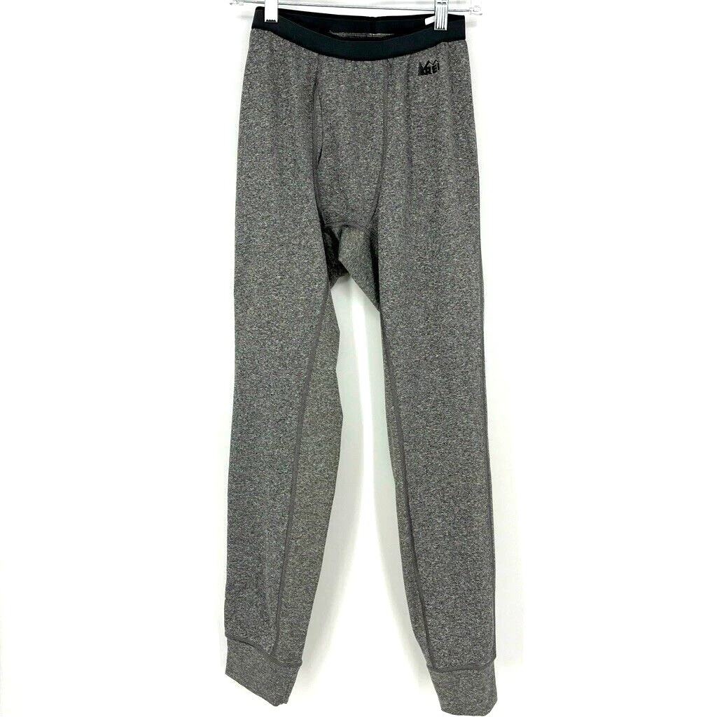 REI Base Layer Pants Men's Small Gray Jogger Style Winter Sporty Outdoor