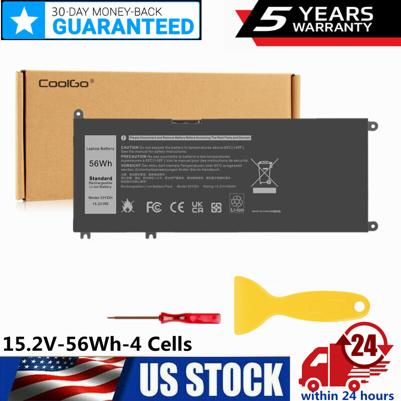 33YDH Battery for Dell Inspiron 17 7000 7773 7779 7778 7786 2-in-1 Series 56Wh | eBay 33ydh-battery-for-dell-inspiron-17-7000-7773-7779-7778-7786-2-in-1-series-56wh-ebay