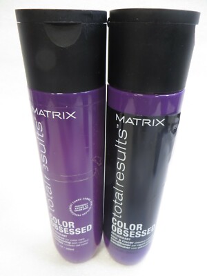 MATRIX TOTAL RESULTS COLOR OBSESSED SHAMPOO & CONDITIONER 10.1 oz Dented!