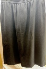 Evan Picone Vintage 80's Black 100 Wool skirt USA Size 10