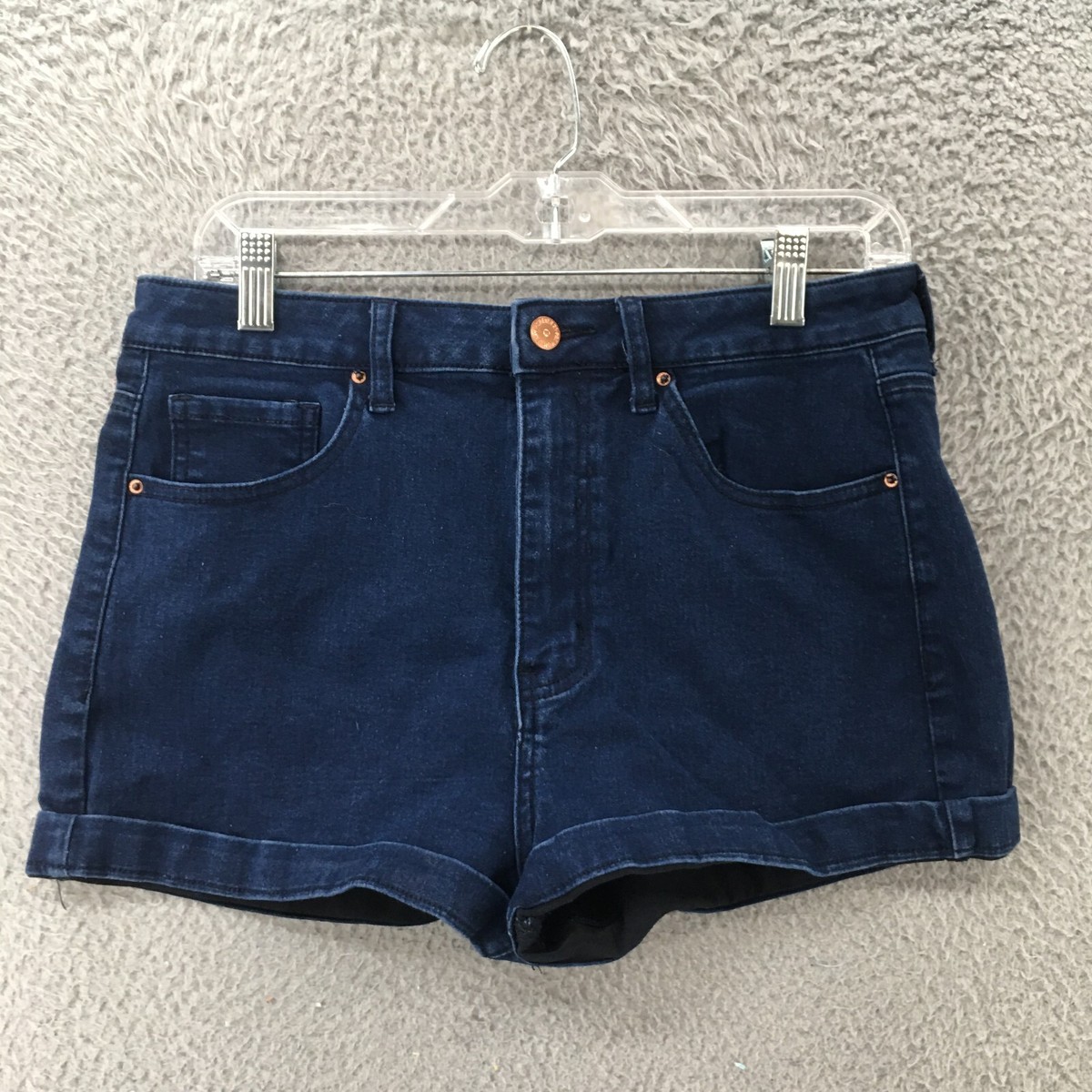 Short Jean Forever 21 Femme Taille 29 - Bleu Délavé, Style Coupé, Décontracté