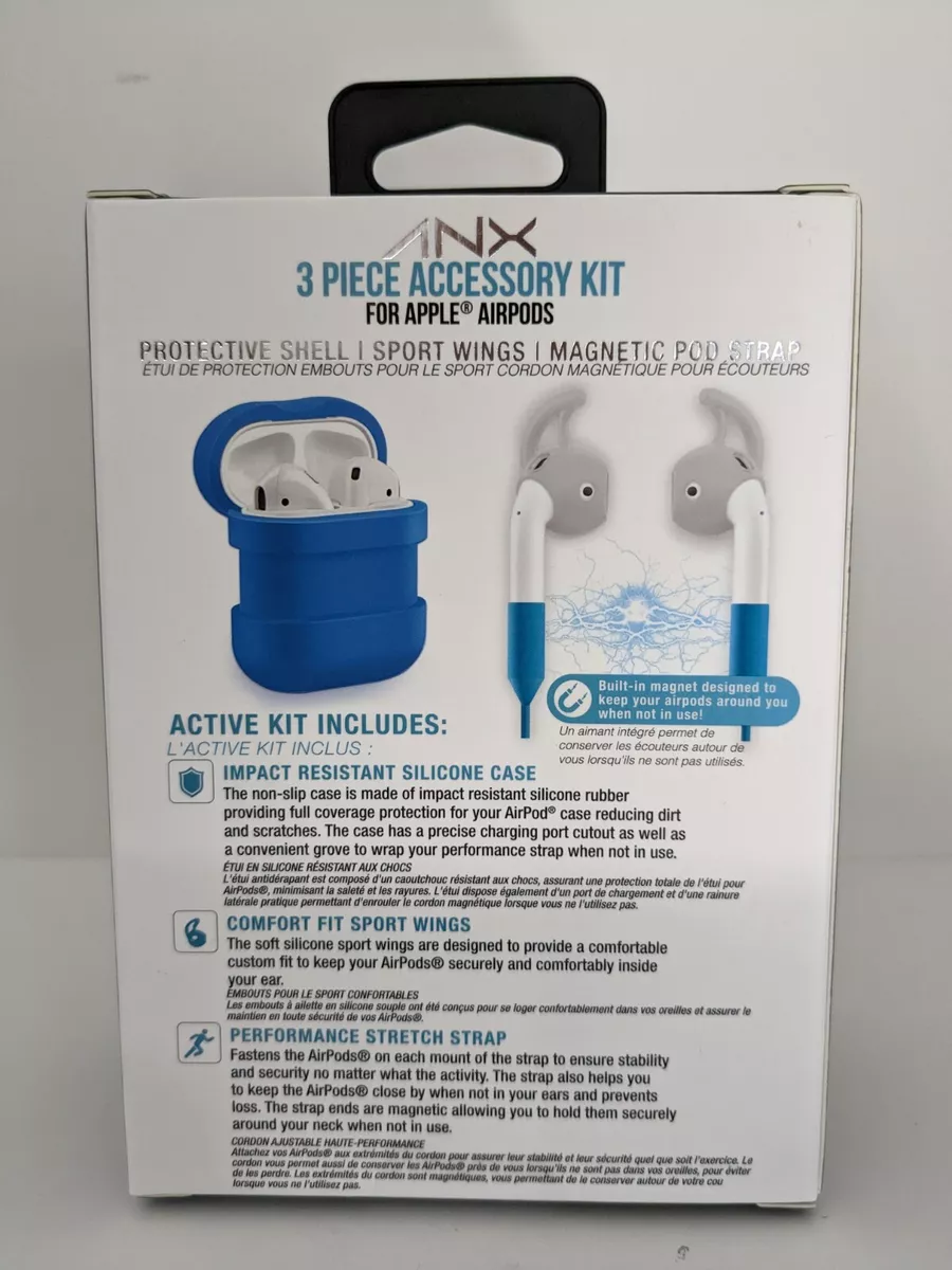 kat websted Bred rækkevidde ANX 3 Piece Blue Accessory Kit for Apple Airpods 1 and 2 | eBay