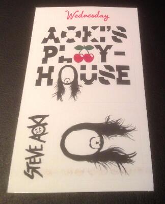 STEVE AOKI PLAYHOUSE 2014 STICKER @ PACHA IBIZA - IBIZA CLUB POSTERS - DJ MUSIC