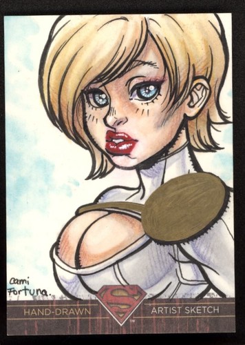 SUPERGIRL 2013 Cryptozoic DC Superman The Legend Artist Sketch Card 1/1