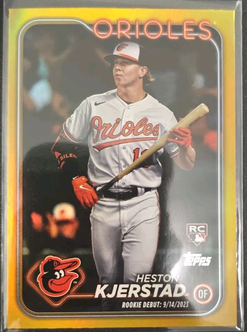 2024 Topps Update Heston Kjerstad US86 Gold Foil Rookie Debut (RC)