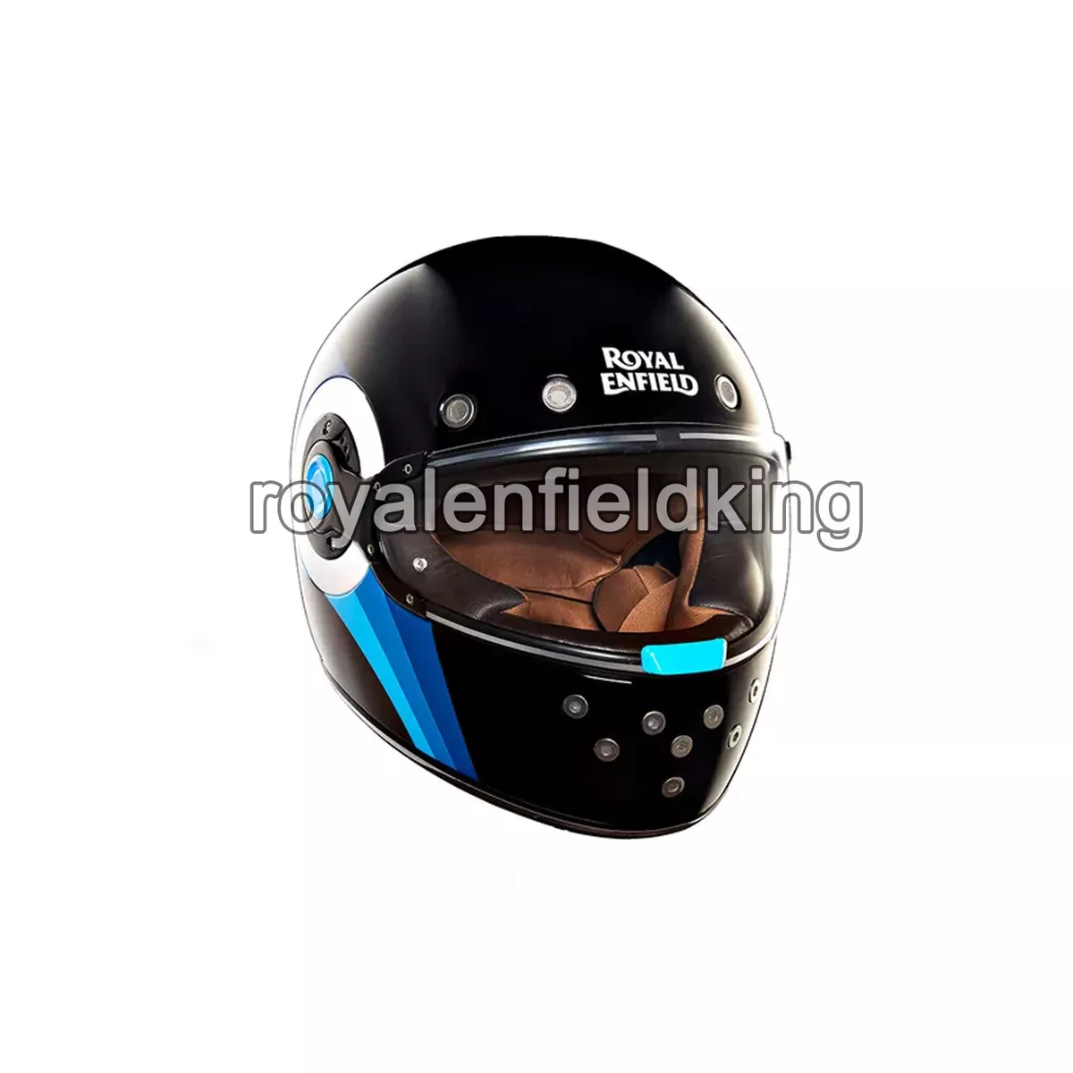 Royal enfield blue helmet 2025