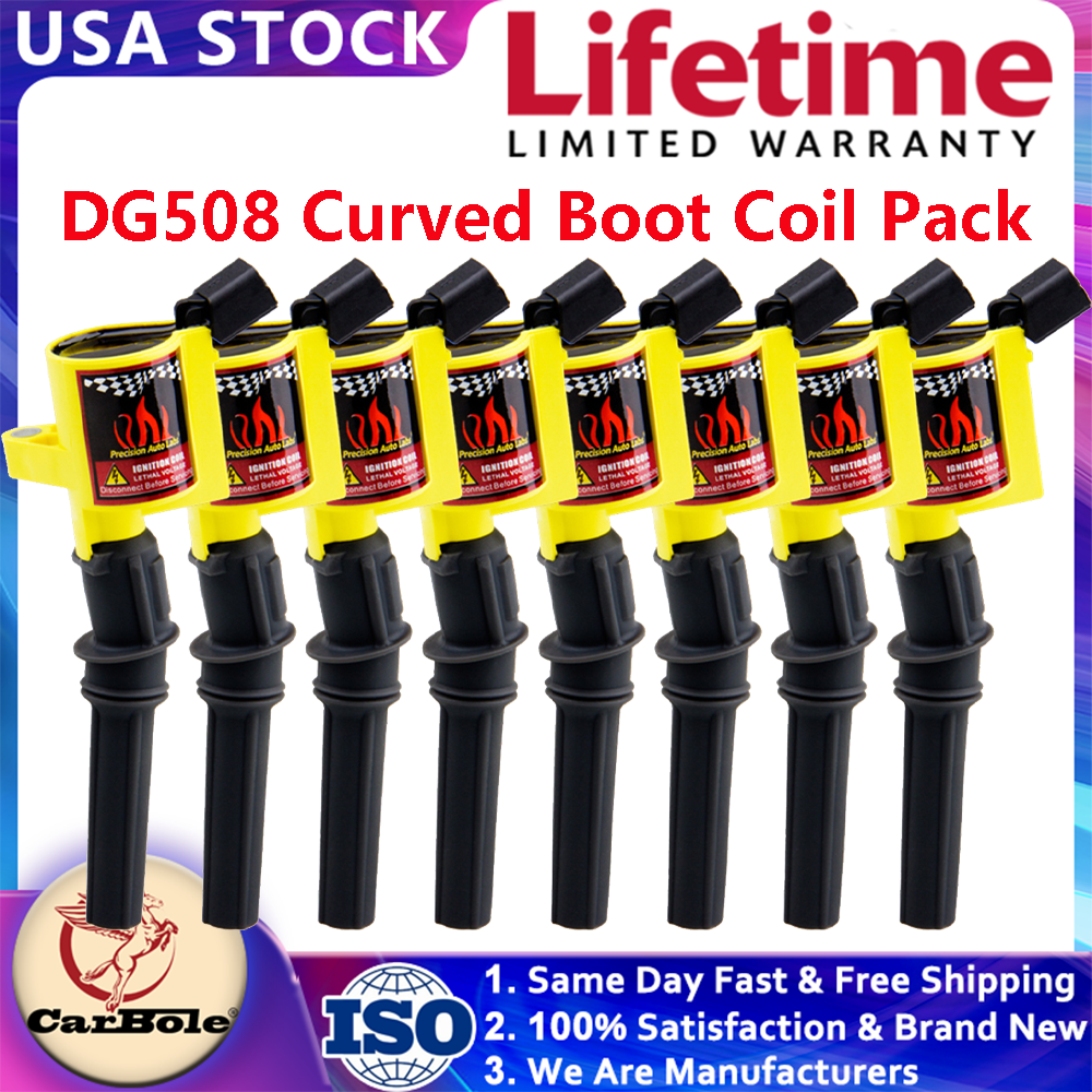 8Pack Ignition Coil for Ford F150 Expedition Mustang V8 4.6 5.4 6.8L DG508 FD503 Replacement