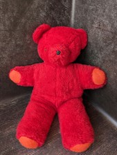 Vintage Soviet Stuffed Plush Red Bear 47cm USSR