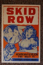 Skid Row Concert Tour Poster 1990 Hordern Pavilion  ---