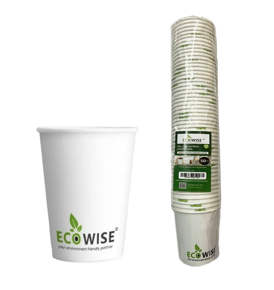 1000 X 7 унций бумаги чашки одноразовые бумажные чашки для холодных напитков воды вечеринки чашки - Изображение 2 из 2