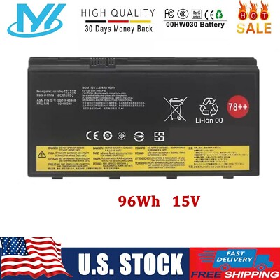  78++ 00HW030 96Wh Battery For Lenovo ThinkPad P70 P71 20ER 20ES 20HK 01AV451