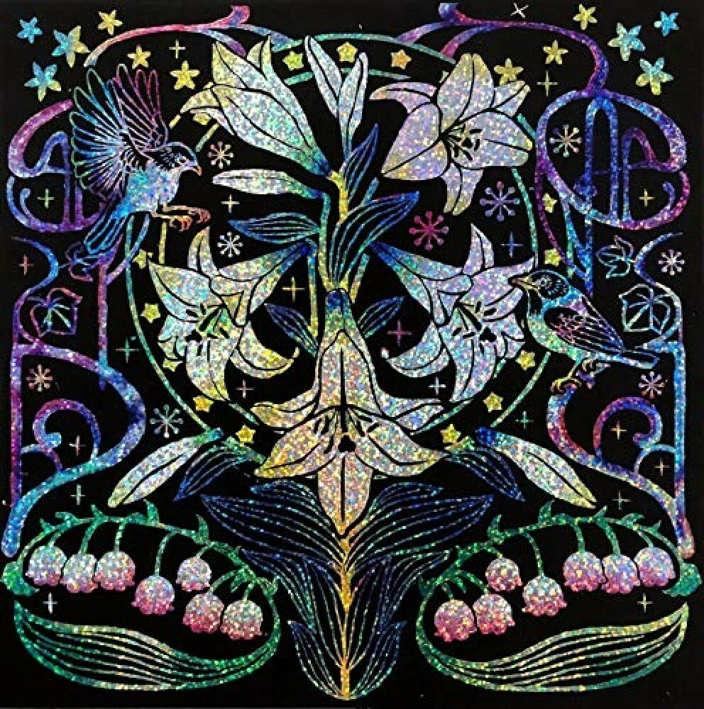Scratch Art Flowers