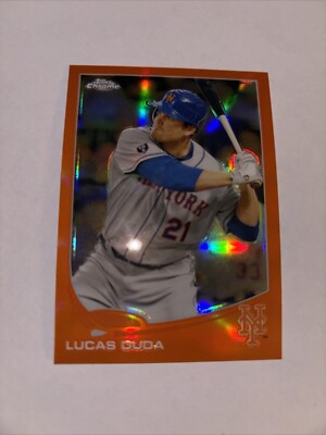2013 Topps Chrome -  Orange Refractor #5 Lucas Duda
