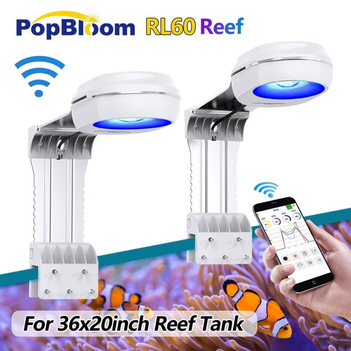 PopBloom WiFi Control 1PC/2PCS Saltwater Reef Aquarium LED Light Coral Fish Tank - Picture 14 of 14