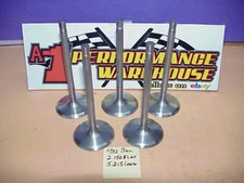 5 Titanium Intake Valves 11/32" x 2.150" x 5.215" Square Groove Del West Manley