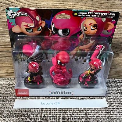 Splatoon Amiibo Set Octoling Triple Pack / Off the Hook / Squid
