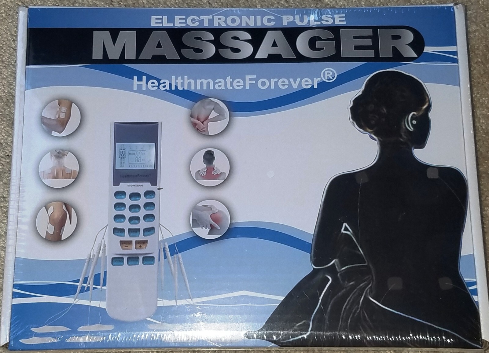 HealthmateForever Electronic Pulse MASSAGER Model YK15AB New Sealed