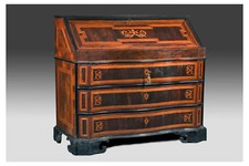 Cassettone a ribalta lastronato, Centro Italia, Luigi XIV, fine '600