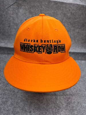 Dierks Bentley's Whiskey Row Decky Hat Cap Snap Back Adult Orange 100% Polyester