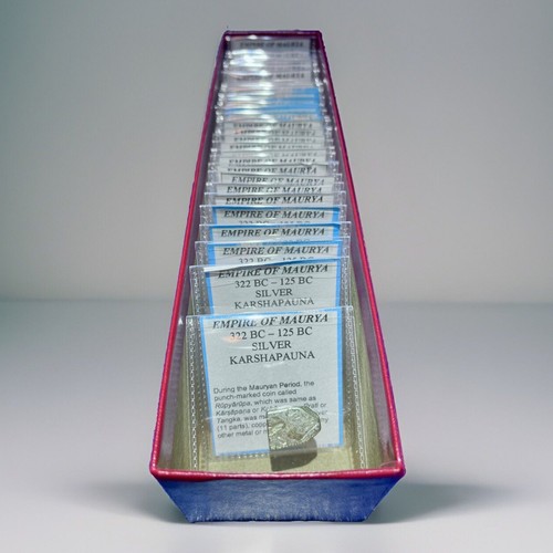 (x1) 322-185 BC MAURYAN EMPIRE Silver Karshapana Coin -India Pakistan Bangladesh - Picture 3 of 6