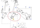 New Genuine Jaguar XF XK XJ Range Rover 5.0 V8 Water Outlet to Thermostat Pipe