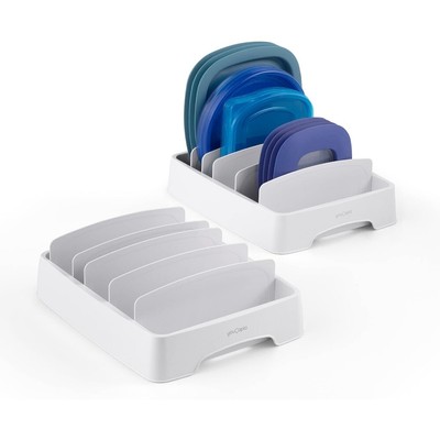 YouCopia StoraLid Adjustable Food Container Lid Organizer for Kitchen,Small2Pack