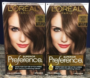 2 L Oreal Preference Iced Golden Brown 5CG Permanent Hair 2 L Oreal Preference Iced Golden Brown 5CG Permanent Hair