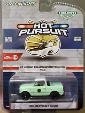 Greenlight 1/64th scale U.S. Border Patrol 1969 Harvester Scout Half-Cab