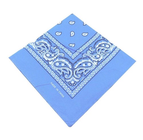 BUFANDA DE CABEZA DE CUELLO BANDANA CACHEMIRA 100% ALGODÓN UNISEX COLORES/PATRONES MIXTOS - Imagen 11 de 22