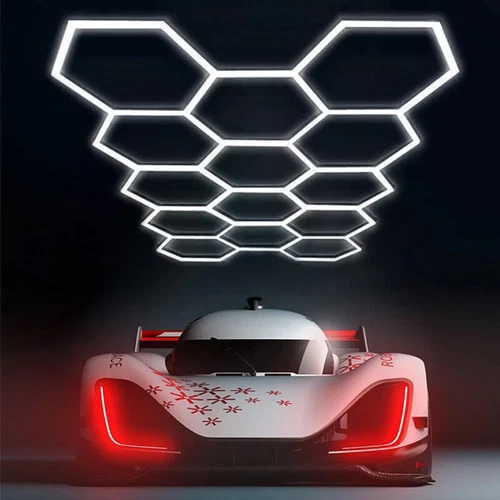 3/11/14 Hexagon LED Lighting Lights for Car/Detailed Workshops Garages Honeycomb - Picture 13 of 18