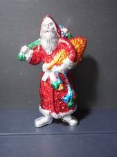 Vintage Santa Claus with Tree, Toy Bag, and Bells 10" CR003 