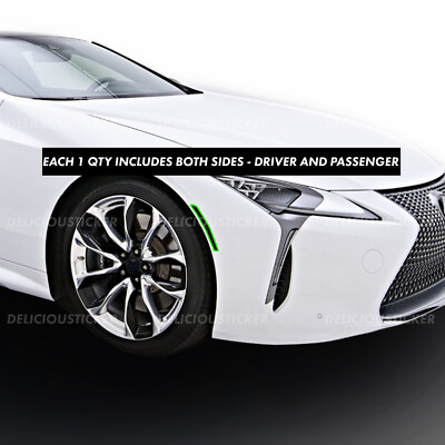 For Lexus LC500 2018-2026 Front Side Markers Smoke Decals PreCut