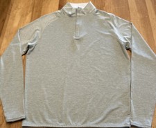 Peter Millar Crown Crafted Stealth Performance Quarter Zip Men's S Lite Green