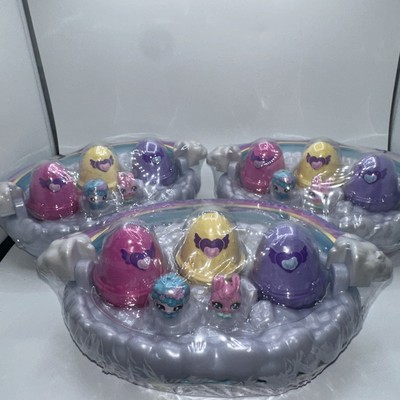   Lot Of 3 Hatchimals Alive SPRING BASKET 9 Mini Figures Eggs Panier Pack  